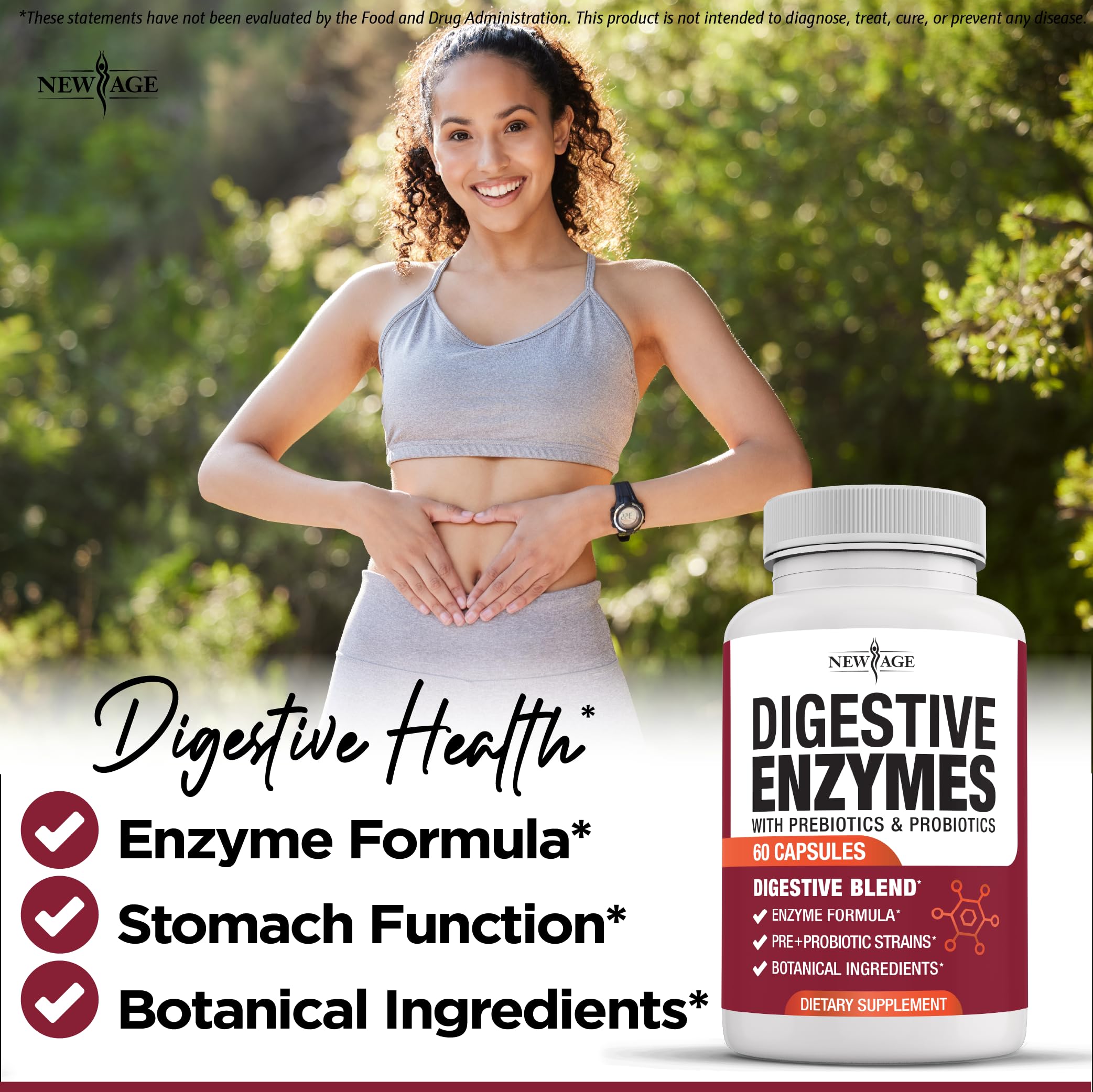 Made in USA Non-GMO digestive enzymes – third-party tested