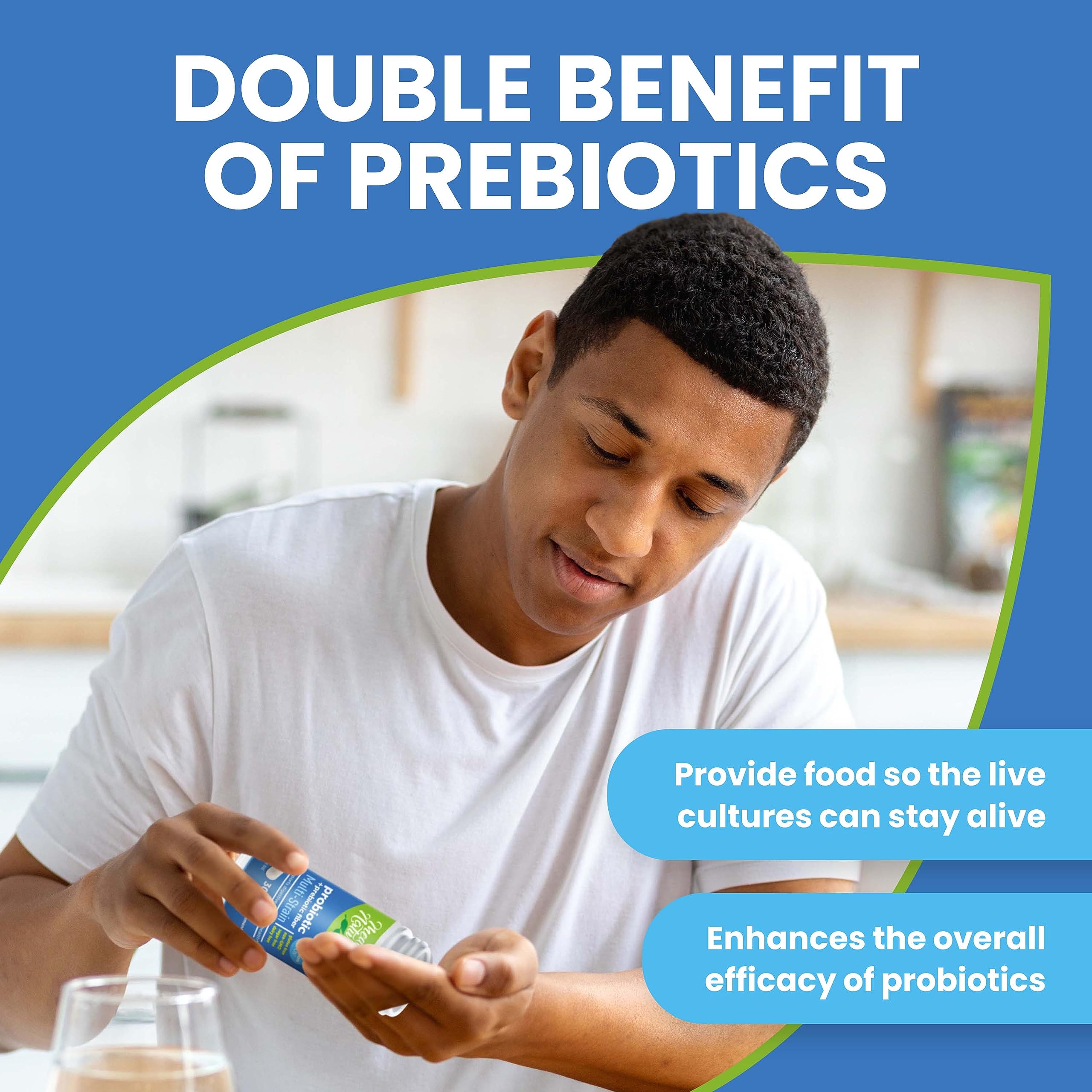 USA-made, non-GMO probiotic label