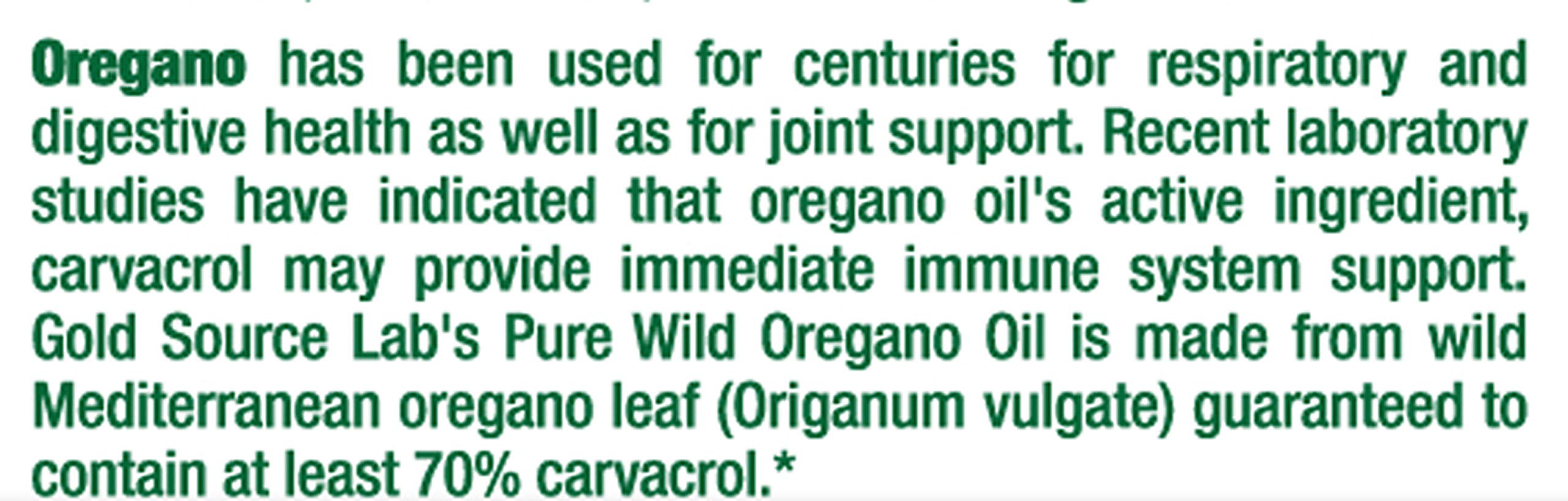 Made in USA oregano oil capsules bottle