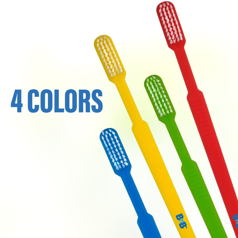 Made in USA packaging for 100-pack toothbrush set