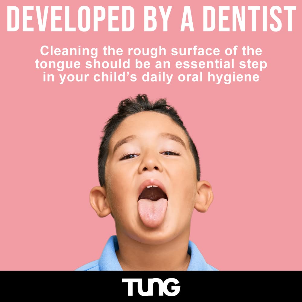 Made in USA label on kids tongue cleaner