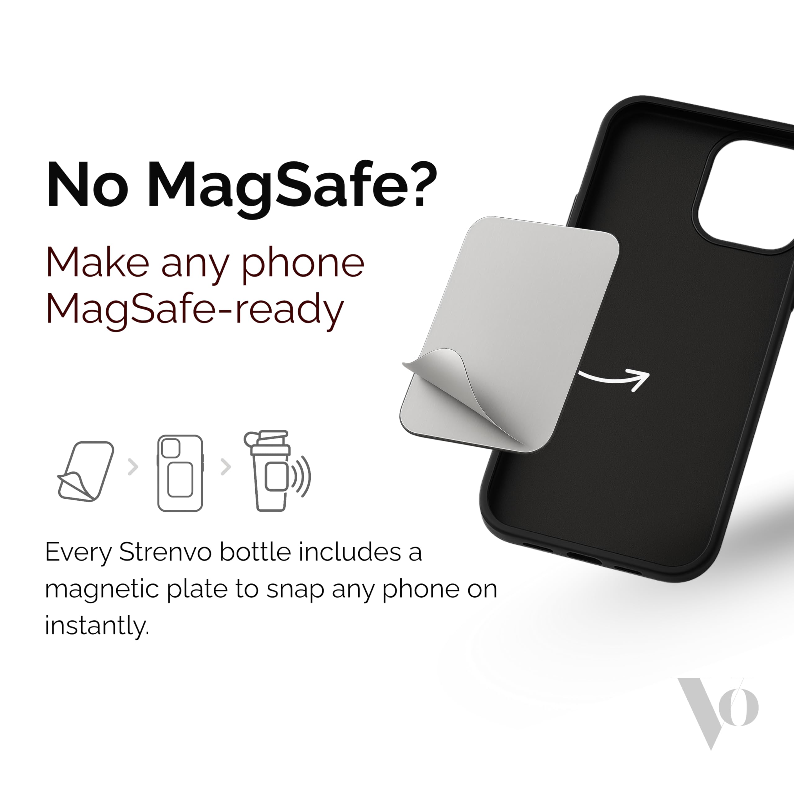 Hidden card holder inside shaker bottle