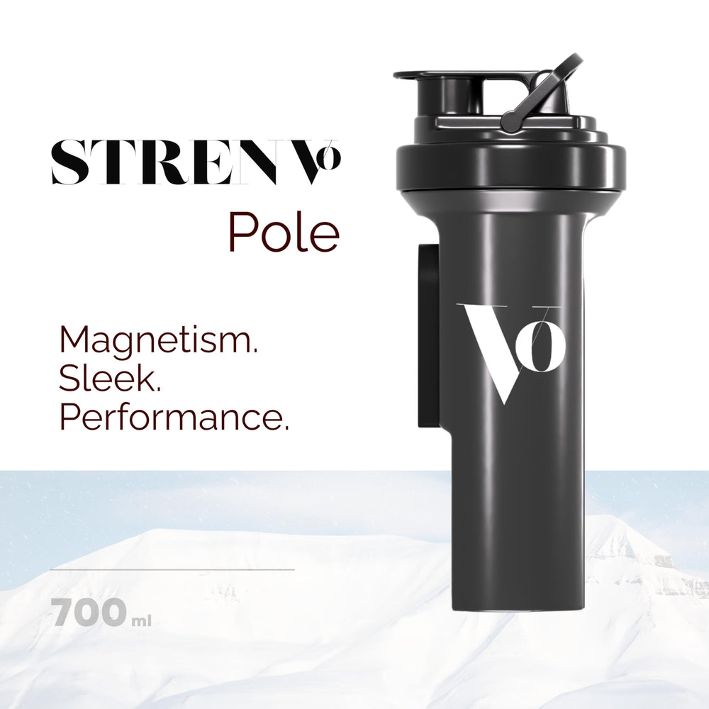 Lifestyle view of Mag Shaker Bottle in gym setting