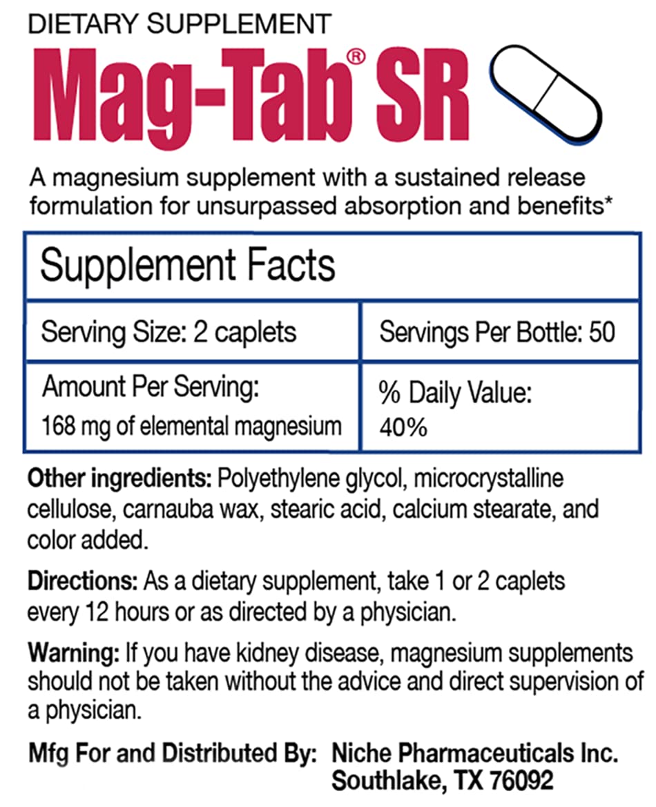 Absorption comparison graph highlighting Mag-Tab SR