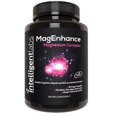Front view of MagEnhance Magtein Magnesium Complex 90 capsules