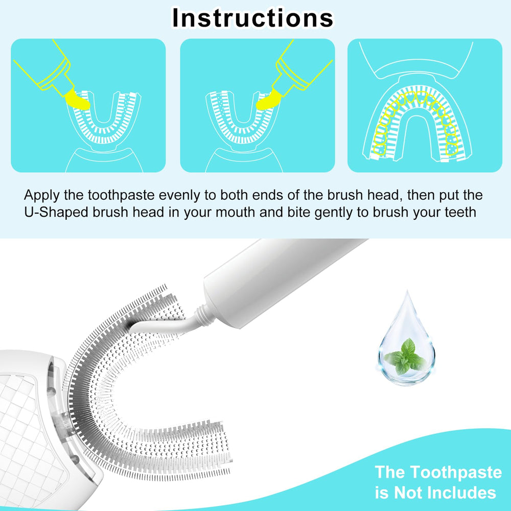 Elastic silicone brush heads designed for 360-degree cleaning