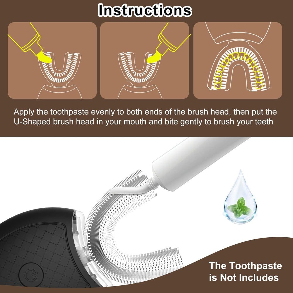 Package contents: handle, silicone head, regular and interval heads, dock, cable, and manual
