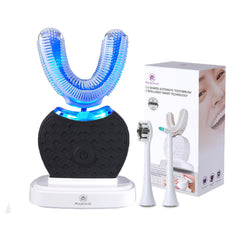 Magentak U-Shaped Ultrasonic Toothbrush in black, front view