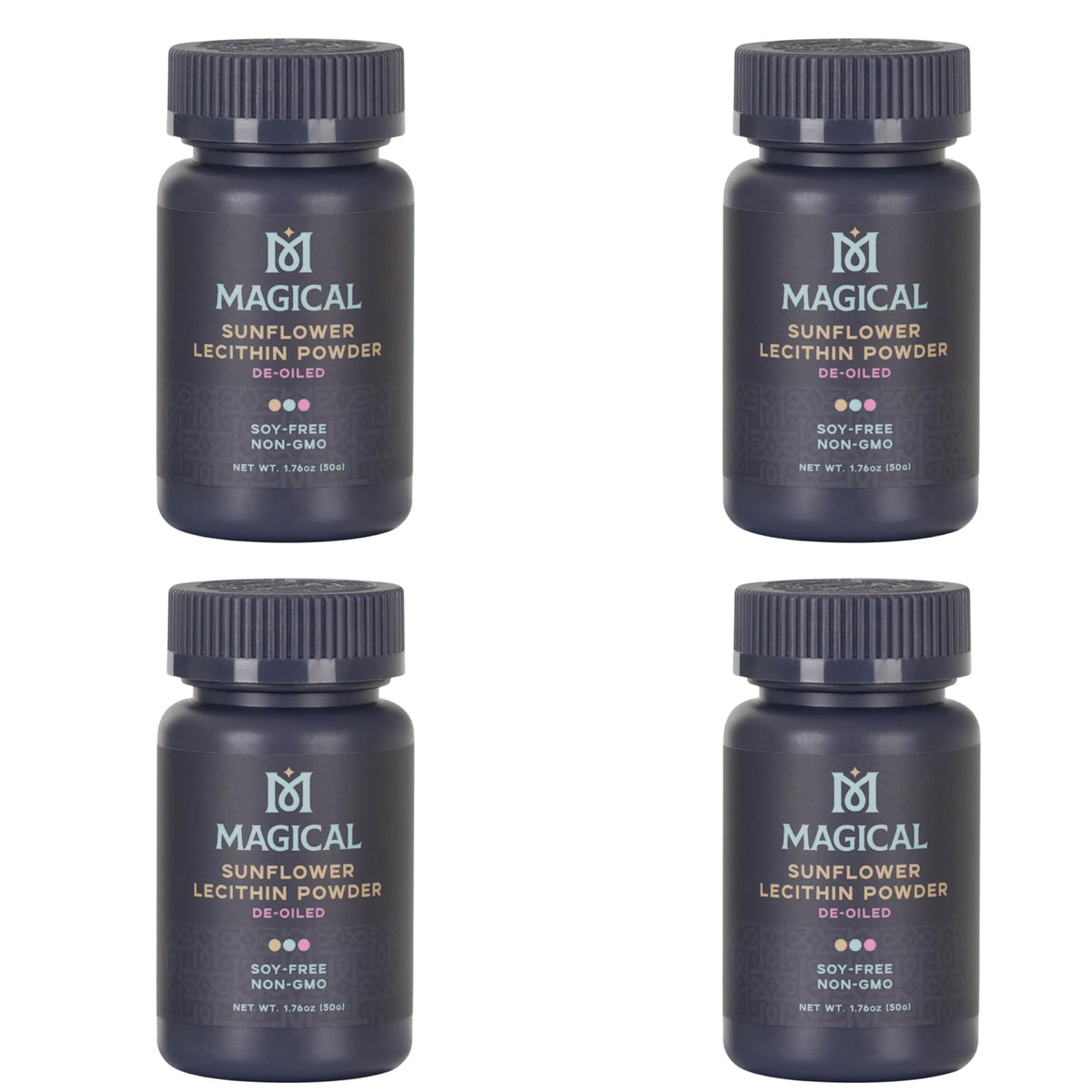 Packaging for Magical Butter Sunflower Lecithin Powder 4-Pack
