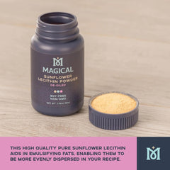 Emulsifier powder blending into butter and oils