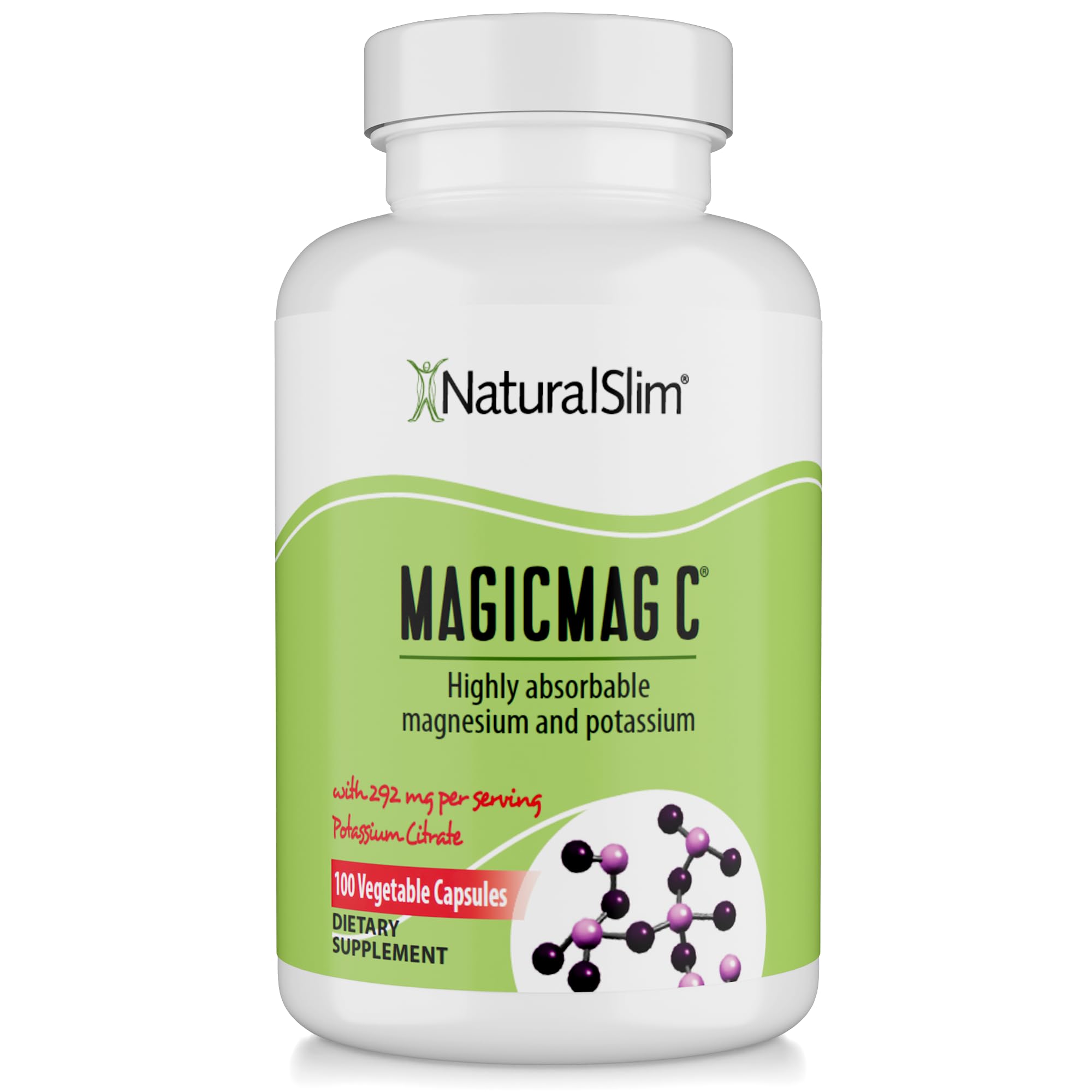 MagicMag C bottle label showing Magnesium Citrate with Potassium