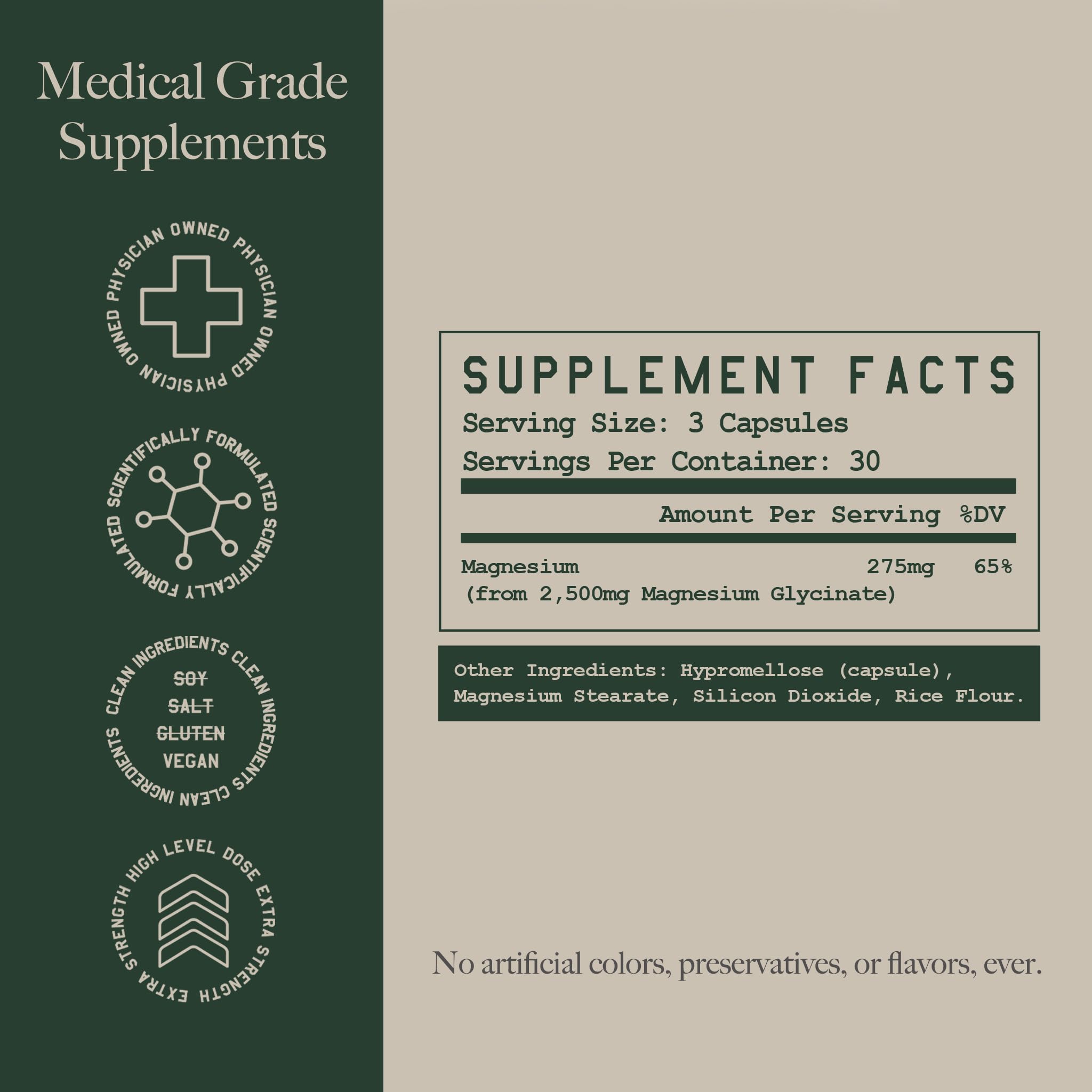 Graphic illustrating bone health benefits of magnesium glycinate