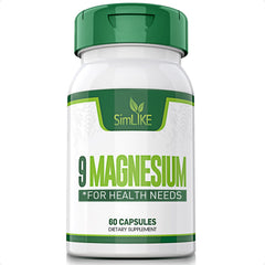 9-Form Magnesium Complex bottle showing 60 capsules