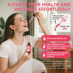 Close-up of key ingredients in cortisol drops