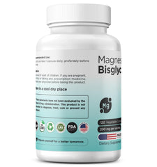 Close-up of vegan magnesium bisglycinate capsules