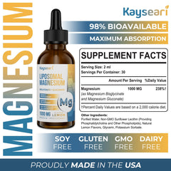Chelated Magnesium Bisglycinate and Gluconate Drops – Lemon
