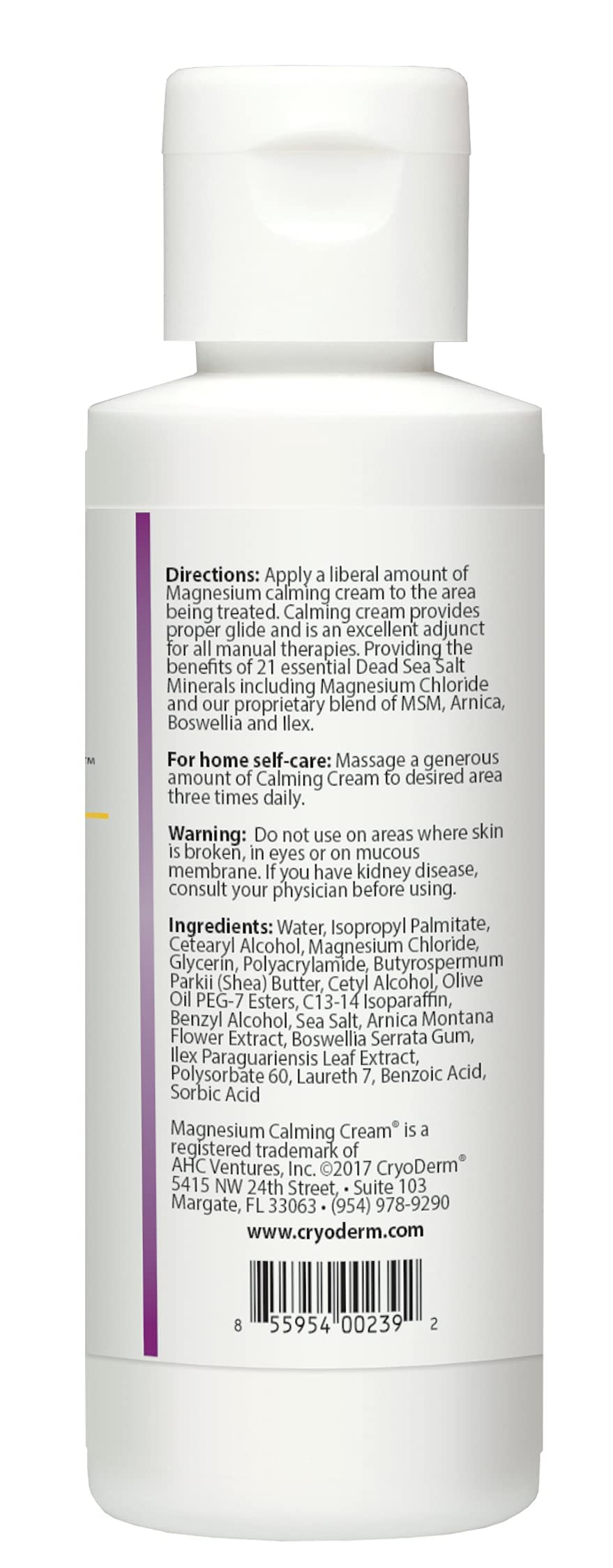 Lifestyle shot of Magnesium Calming Cream on desk