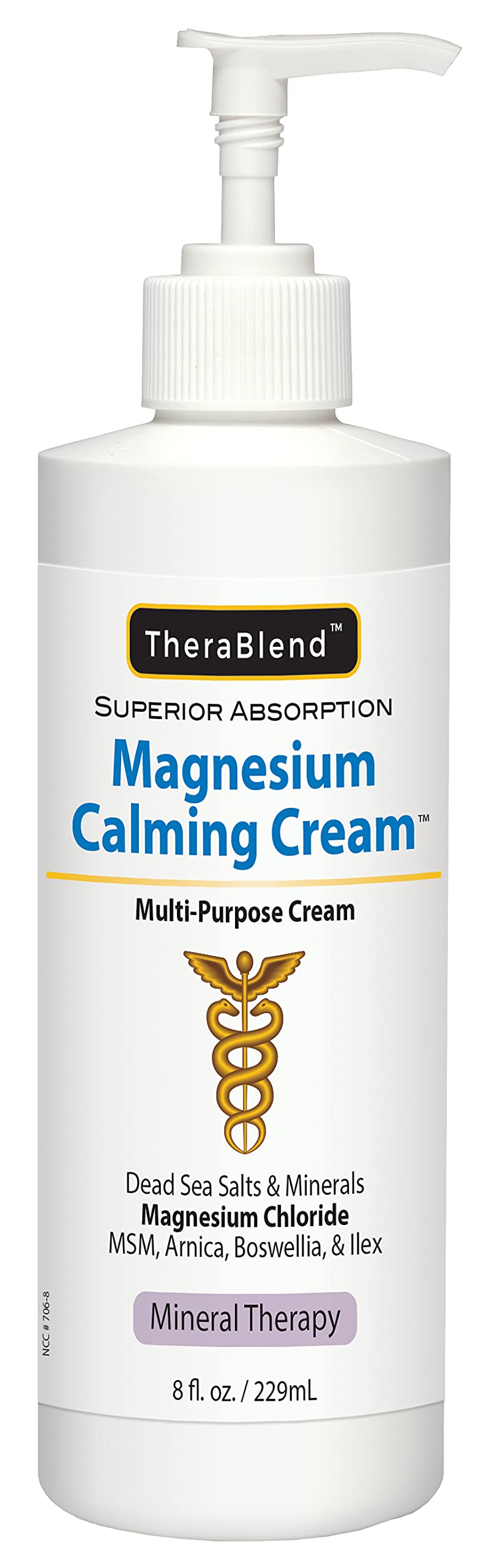 Front view of Magnesium Calming Cream 8 oz jar