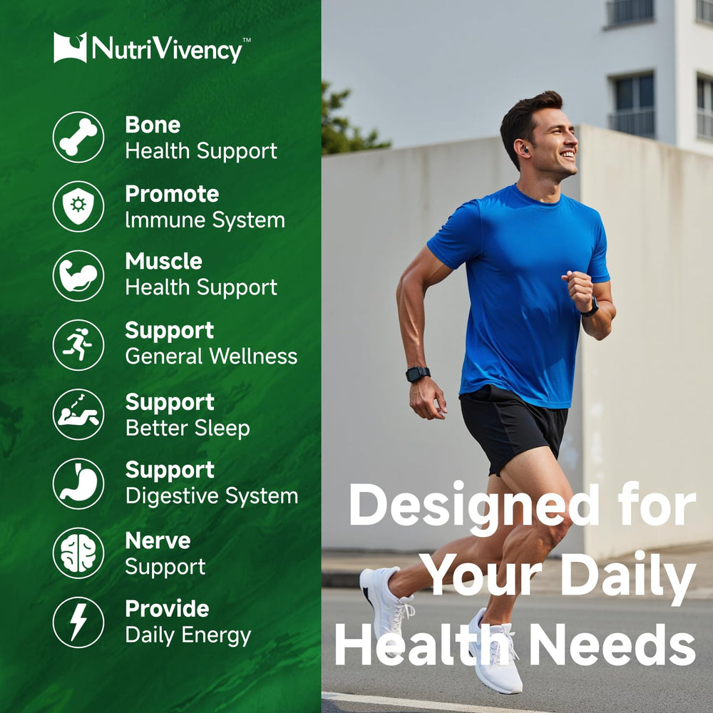 Blended ingredients: calcium, vitamin B6, D3 and zinc