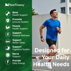 Blended ingredients: calcium, vitamin B6, D3 and zinc