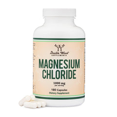 Double Wood Magnesium Chloride bottle - 180 capsules with 1000mg per serving
