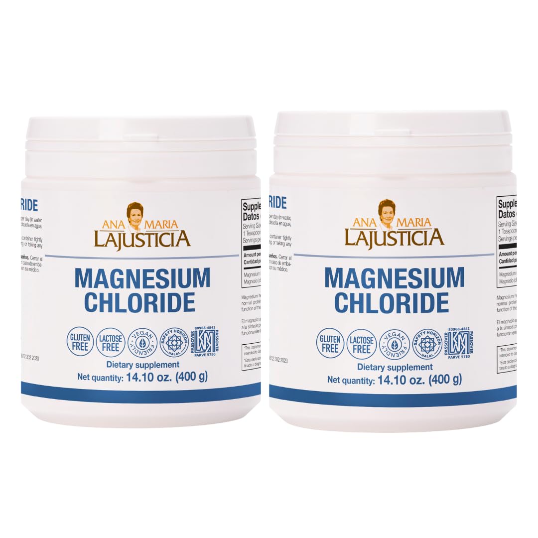 Two-pack Ana Maria LaJusticia Magnesium Chloride 400g front view