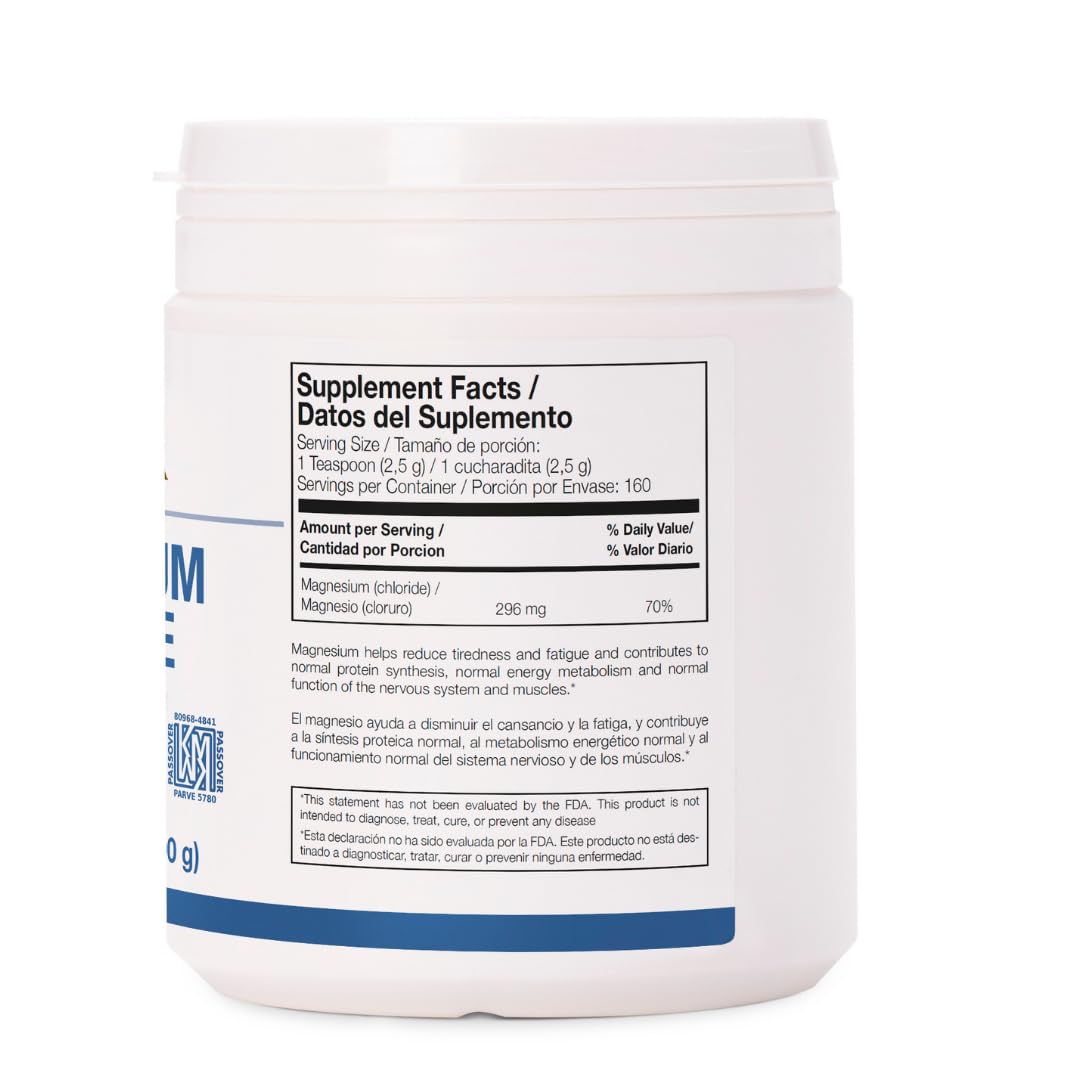 Ingredients and nutrition information for Magnesium Chloride 400g
