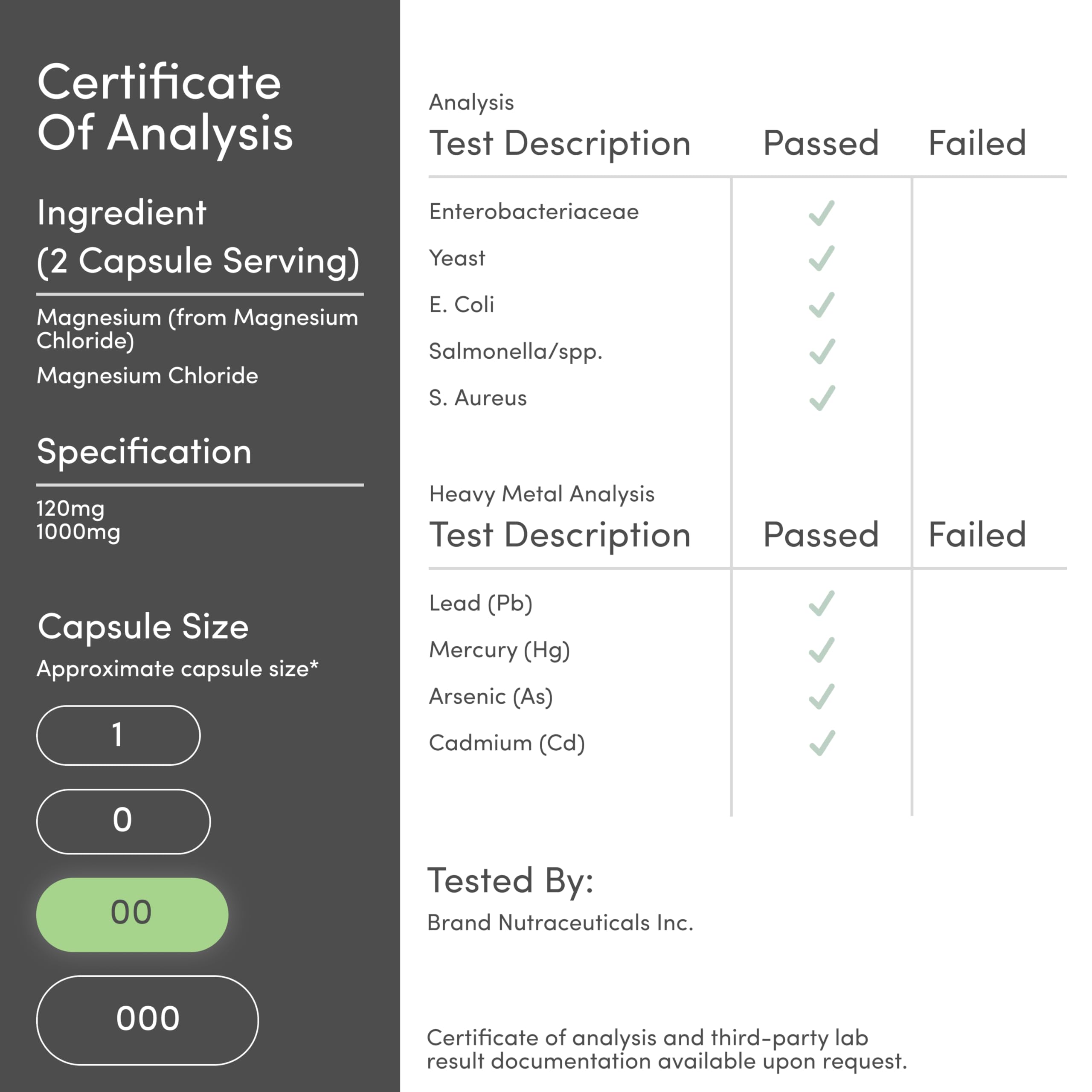 Pack of 2 Magnesium Chloride supplement bottles