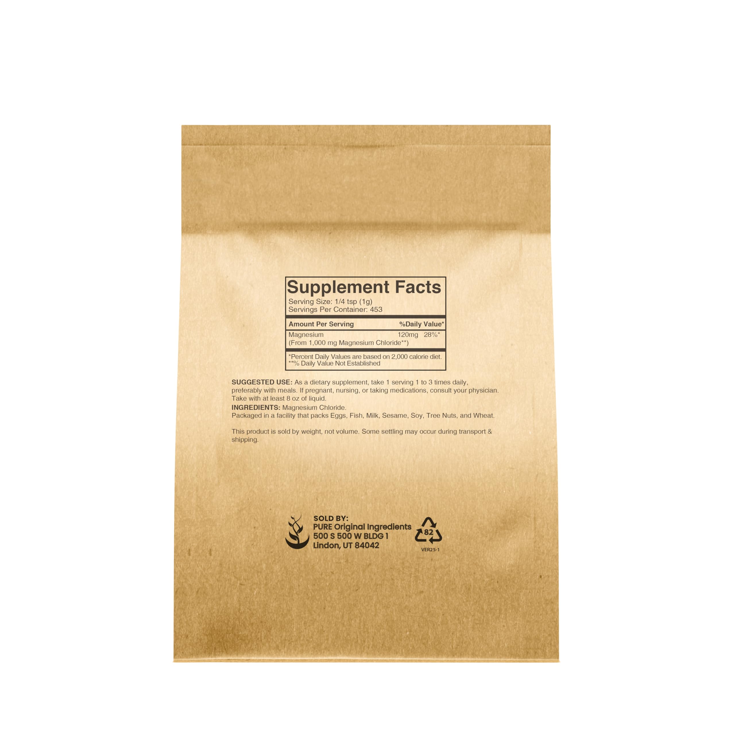 Eco-friendly packaging for magnesium chloride powder