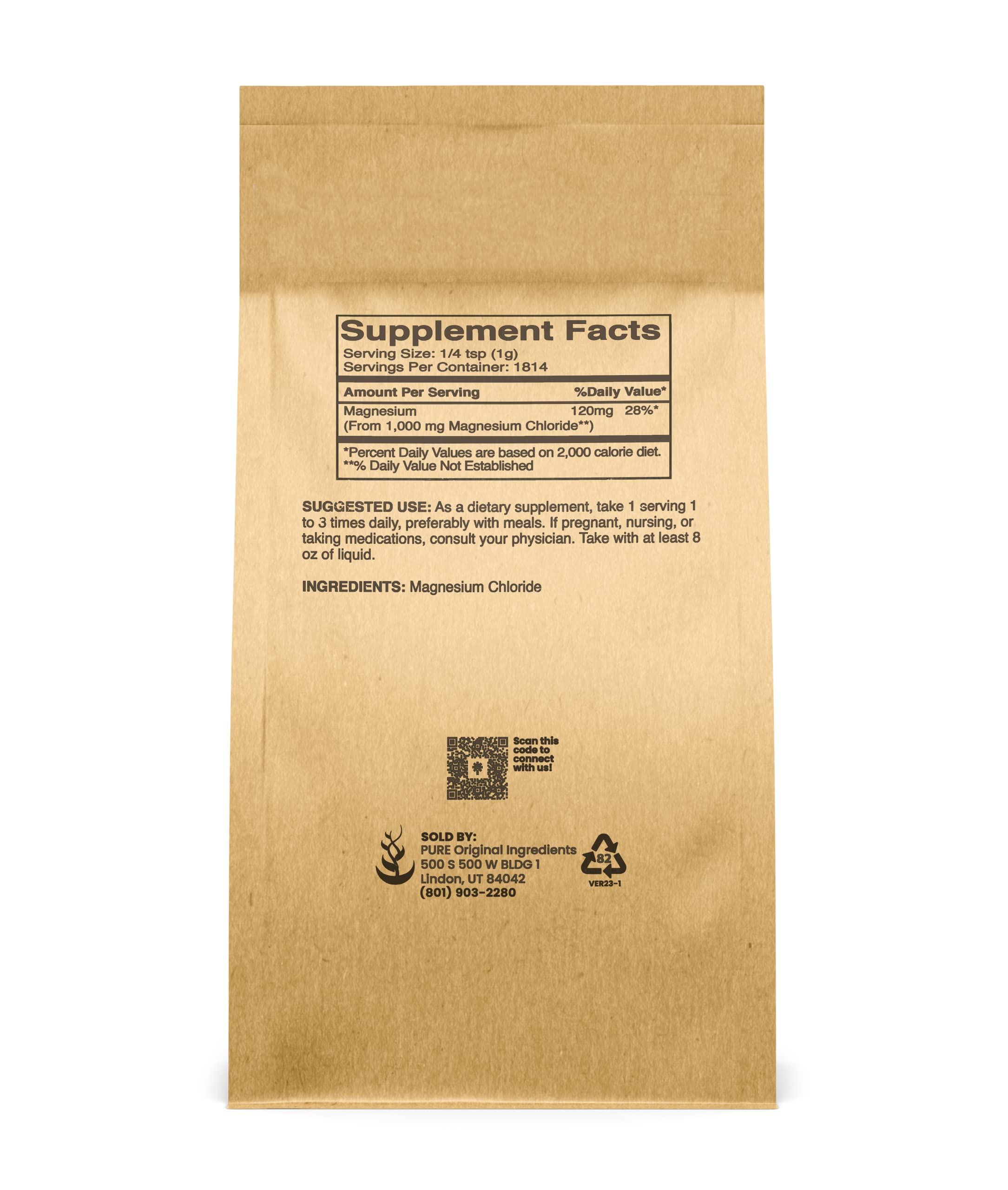 Crystal powder form of magnesium chloride