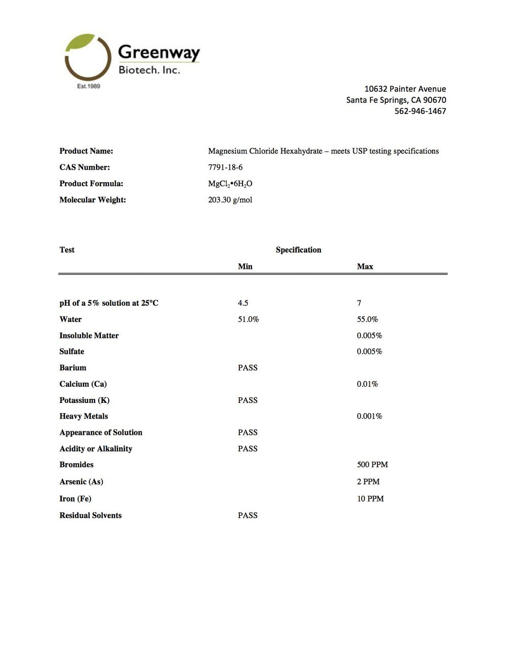 Magnesium chloride USP powder dissolving into a beverage