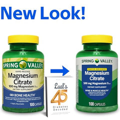 Magnesium Citrate 1000mg capsules close-up