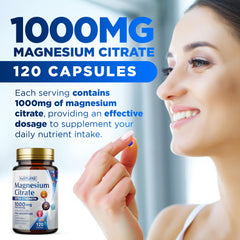 Product label for Magnesium Citrate 1000mg