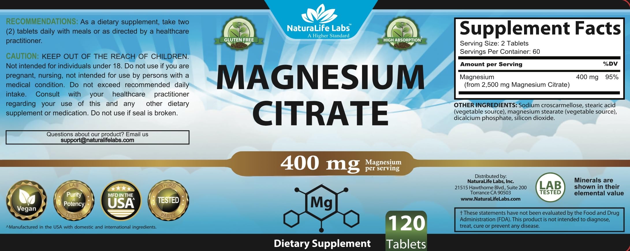 GMP-certified manufacturing facility badge for magnesium citrate supplement