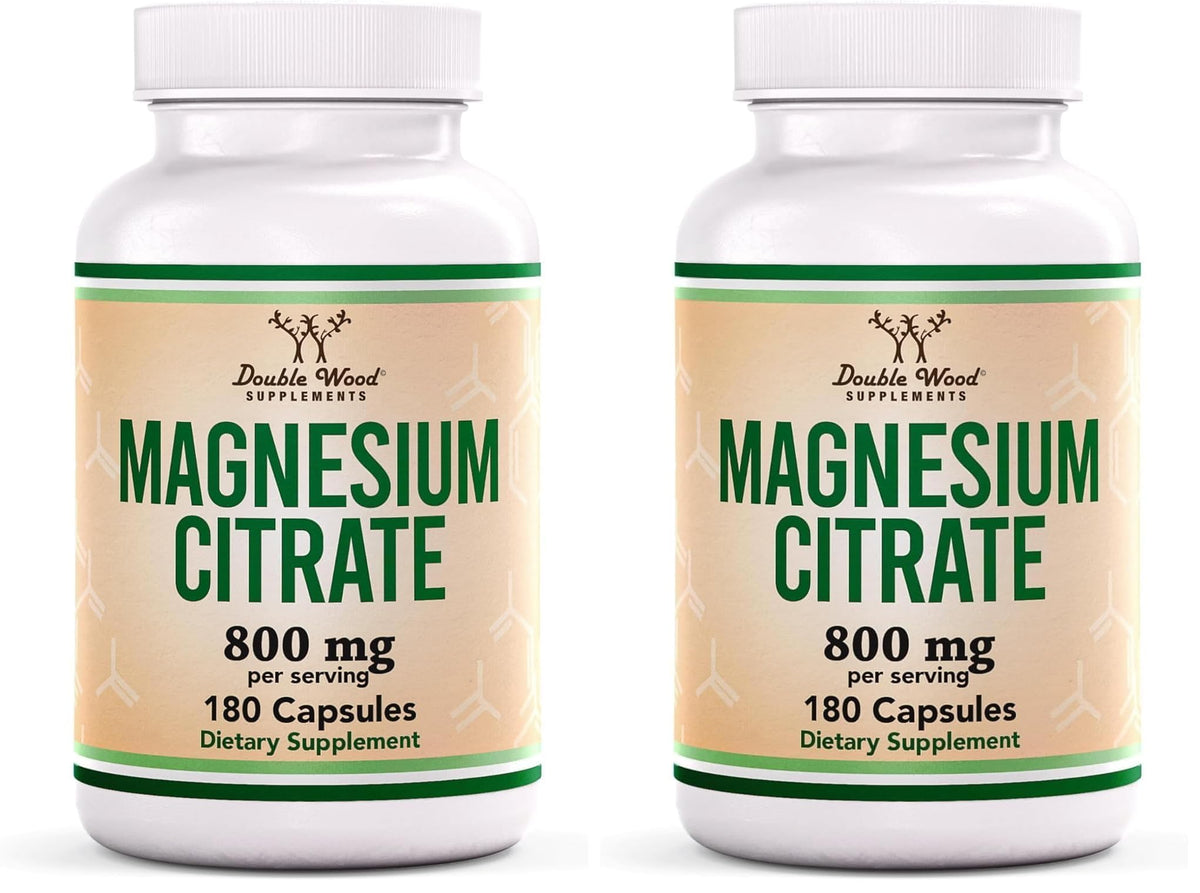 Magnesium Citrate 800mg bottle front view – Pack of 2