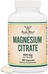 Magnesium Citrate 800mg bottle with 90 capsules