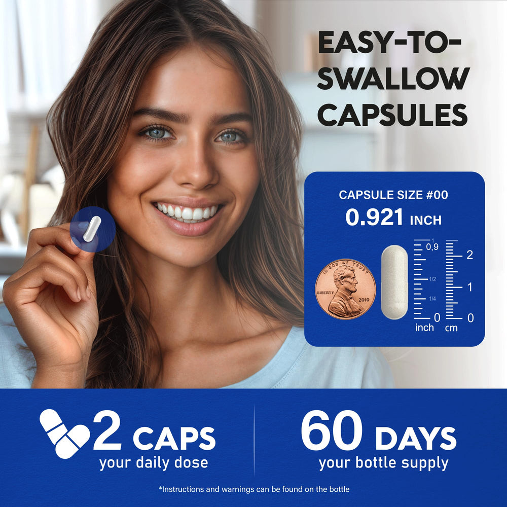 Close-up highlighting advanced absorption of the capsules