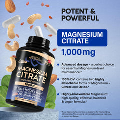 Easy-to-swallow Magnesium Citrate capsules