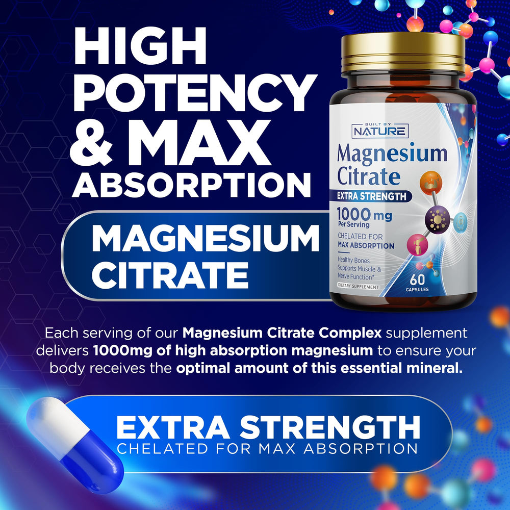 High-potency magnesium complex for heart, muscle, nerve, and bone health