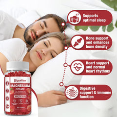 Gummies promoting relaxation and sleep support with magnesium citrate