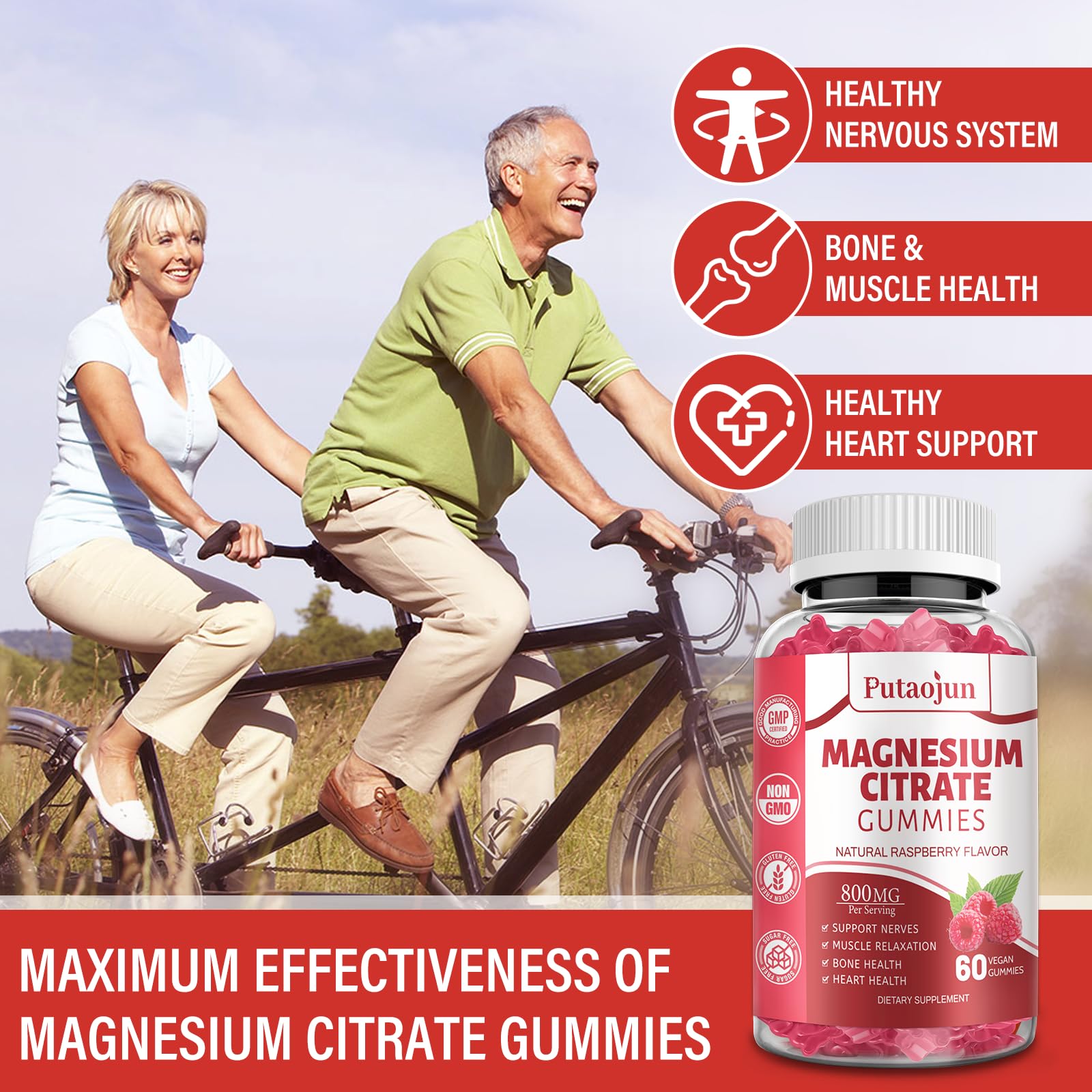 Supplement facts panel and ingredients for magnesium citrate gummies