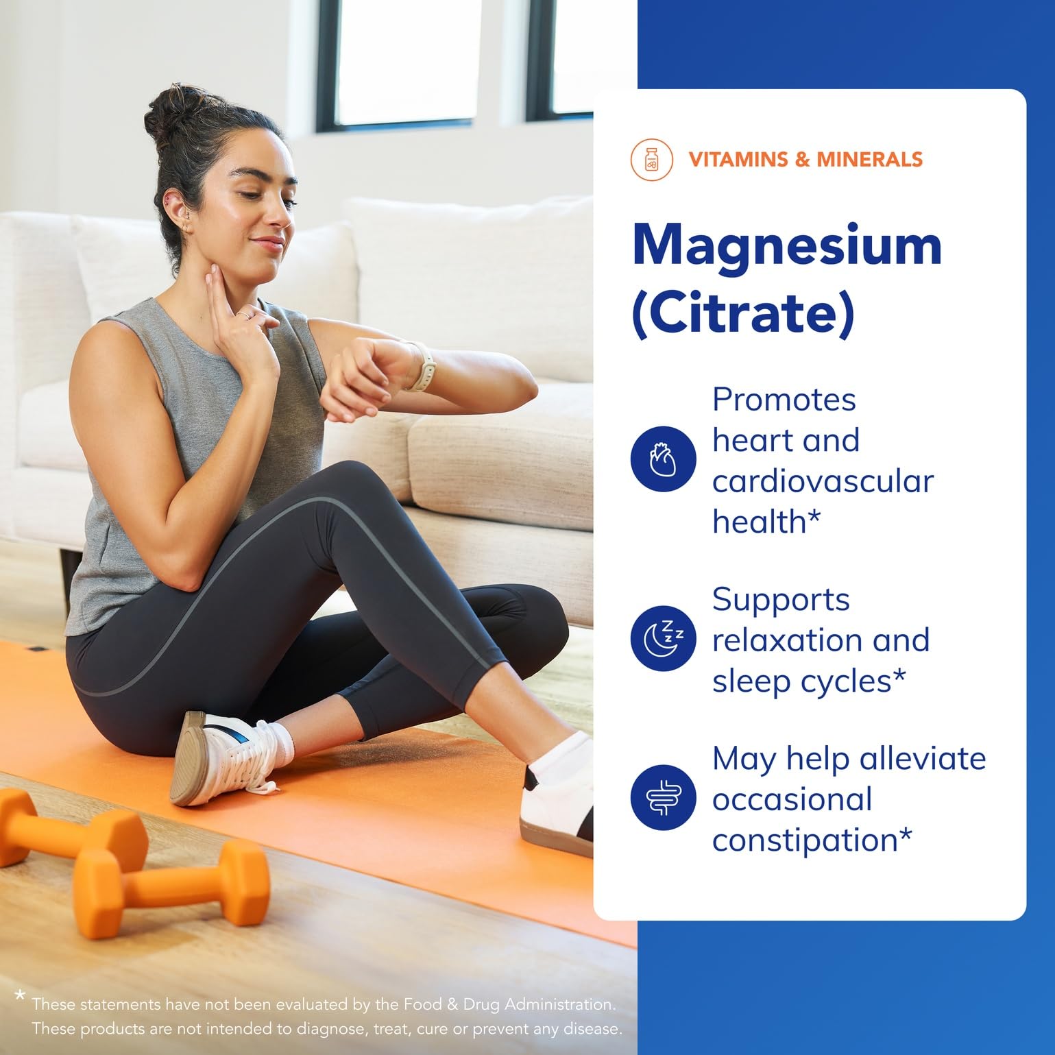 Magnesium citrate supporting heart health