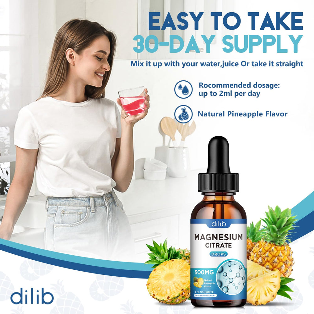 Dosing guide for Magnesium Citrate Liquid Drops