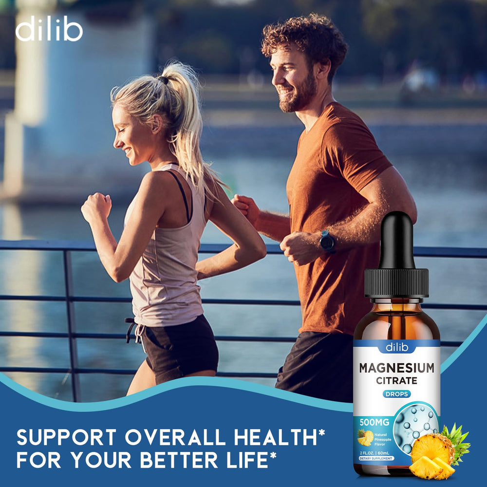 Nutrition facts panel for Magnesium Citrate Liquid Drops Pineapple flavor