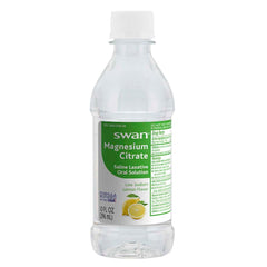 Magnesium citrate liquid laxative bottle with natural lemon flavor