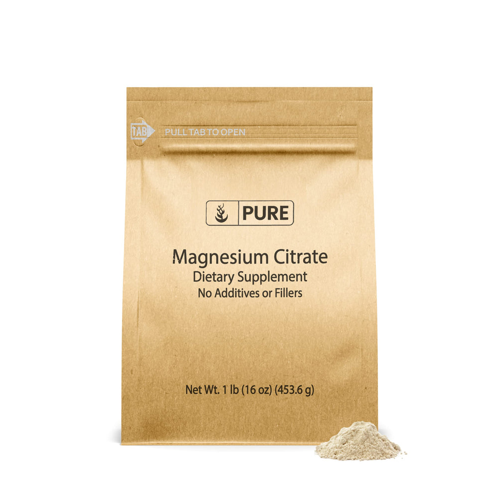 Pure Original Magnesium Citrate Powder 1 lb — unflavored