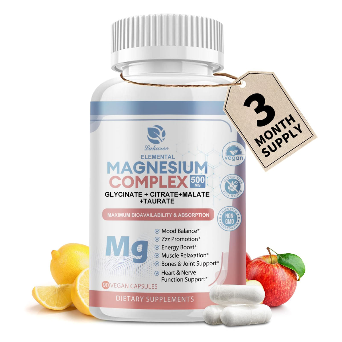 Magnesium Complex 500mg bottle front