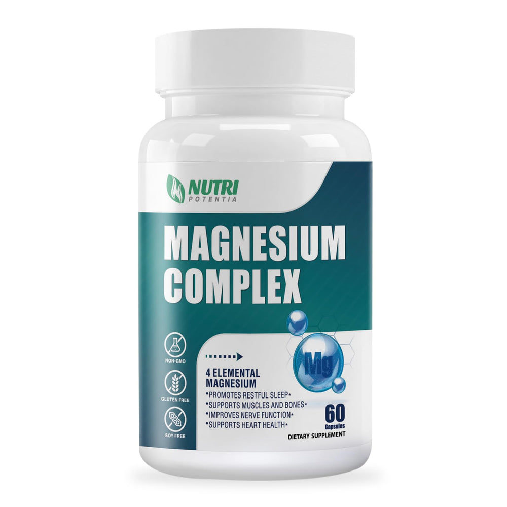 Bottle of Magnesium Complex 500 mg with 60 capsules