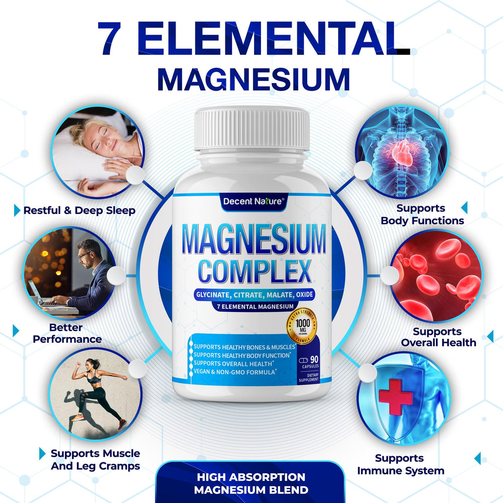 Label highlighting full-spectrum 7 magnesium types