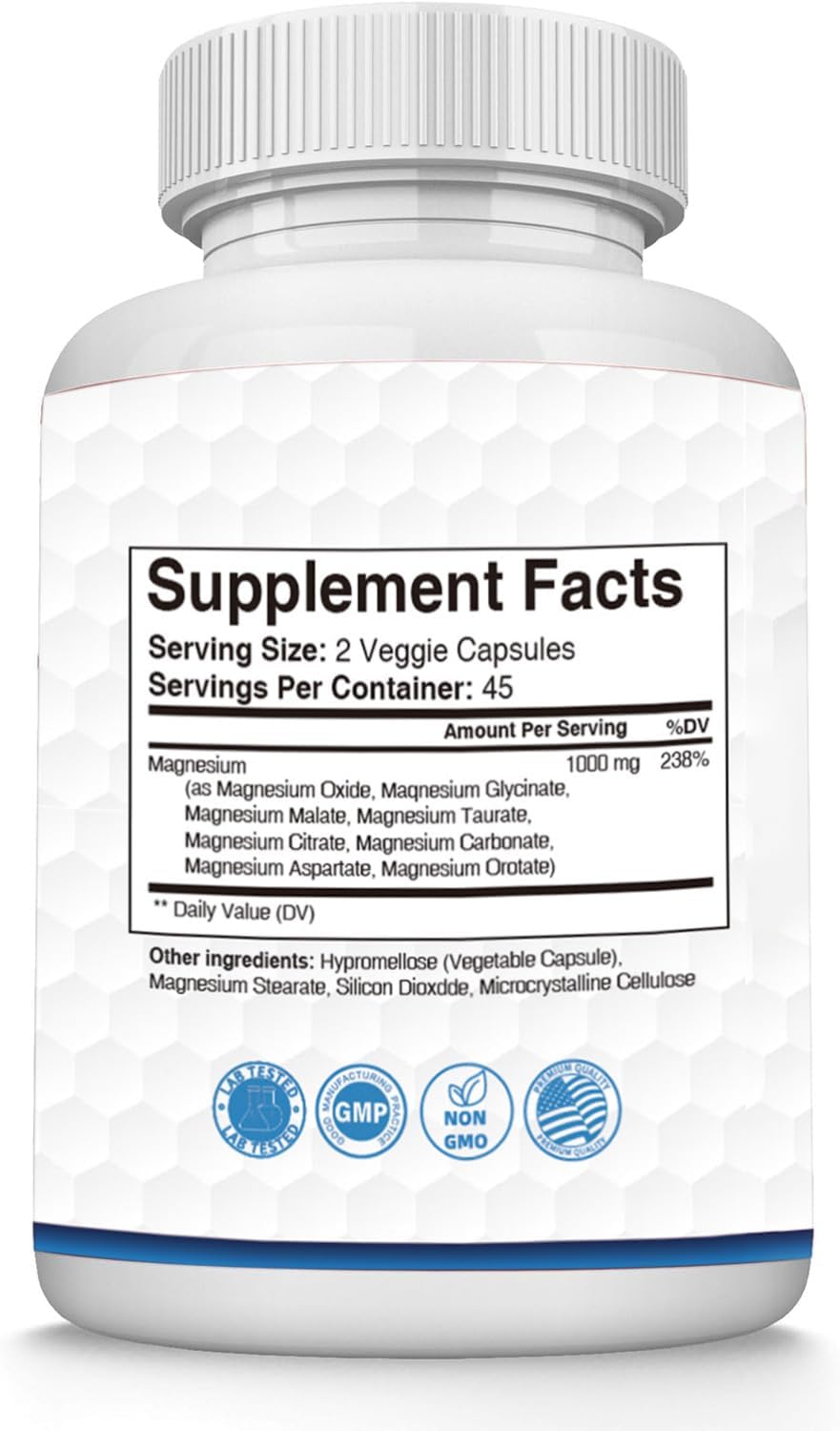 Bottle of Magnesium Complex 90 capsules